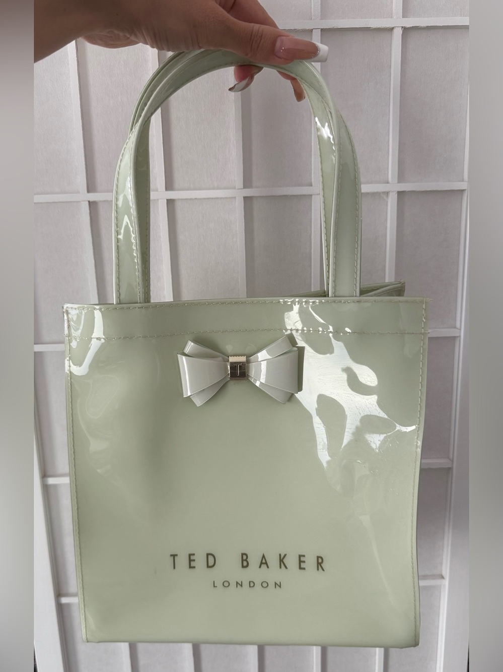 Ted Baker London Mint Green Patent Tote Bag